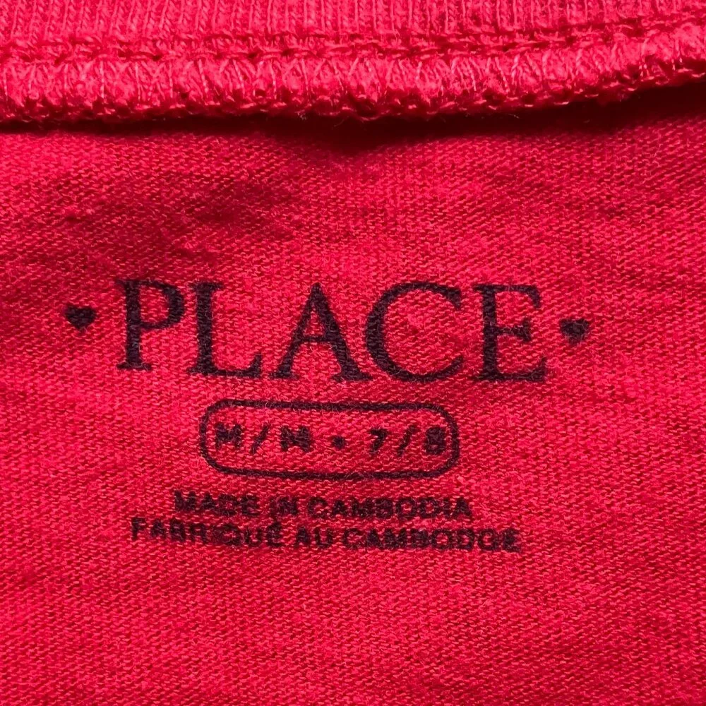 7/8 The Children's Place Long-Sleeve Team Santa 2019 Christmas T-Shirt